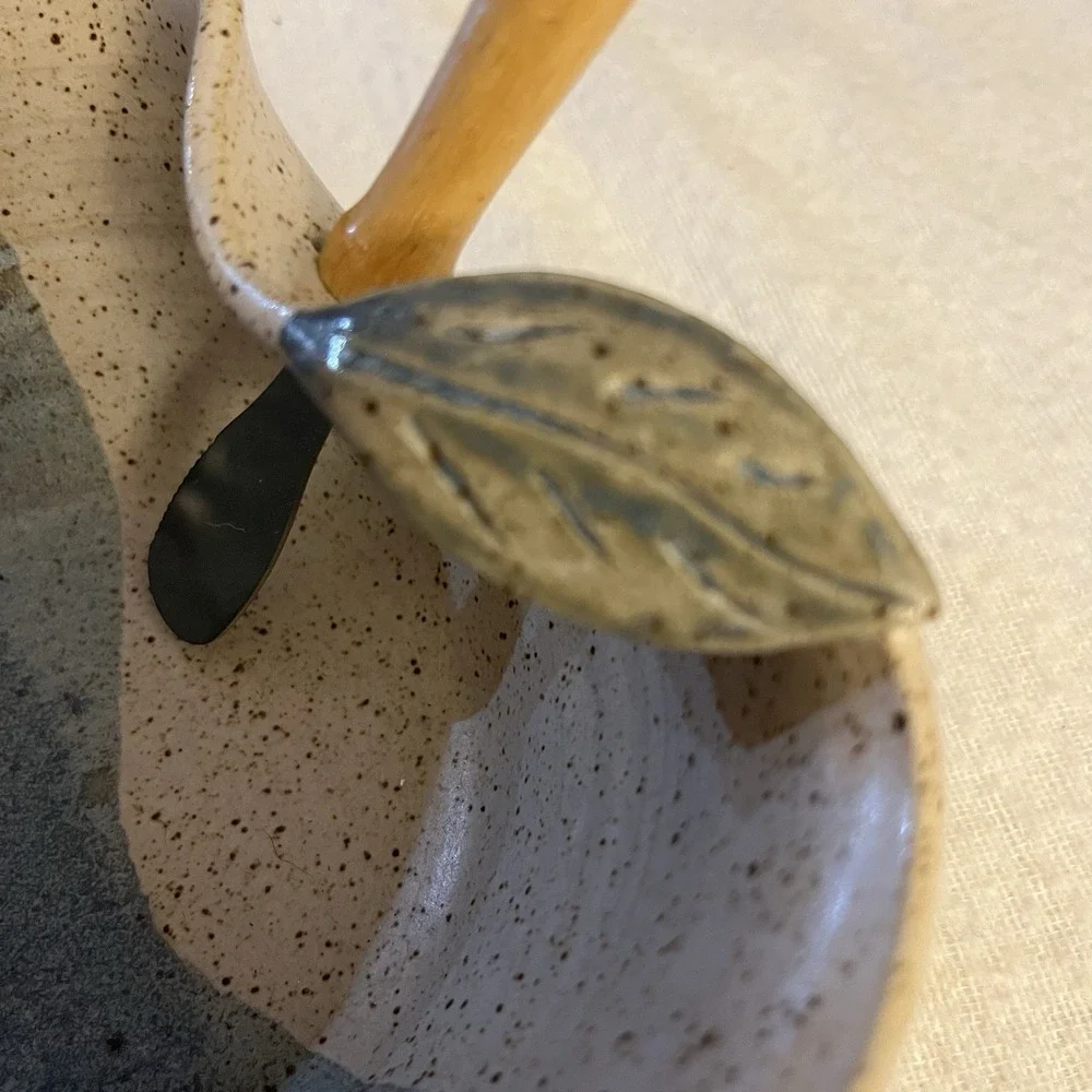 Handmade Ceramic Serving Bowl Designed For Fruit Or Other Snacks Apple Design 6